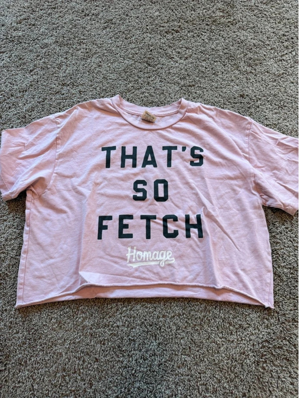 Homage "That's So Fetch" Pink Graphic Tee